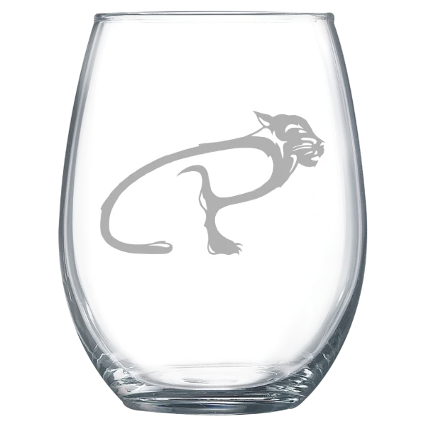 University of Pittsburgh, Bradford Polar Camel 15 oz. Stemless Wine Glass