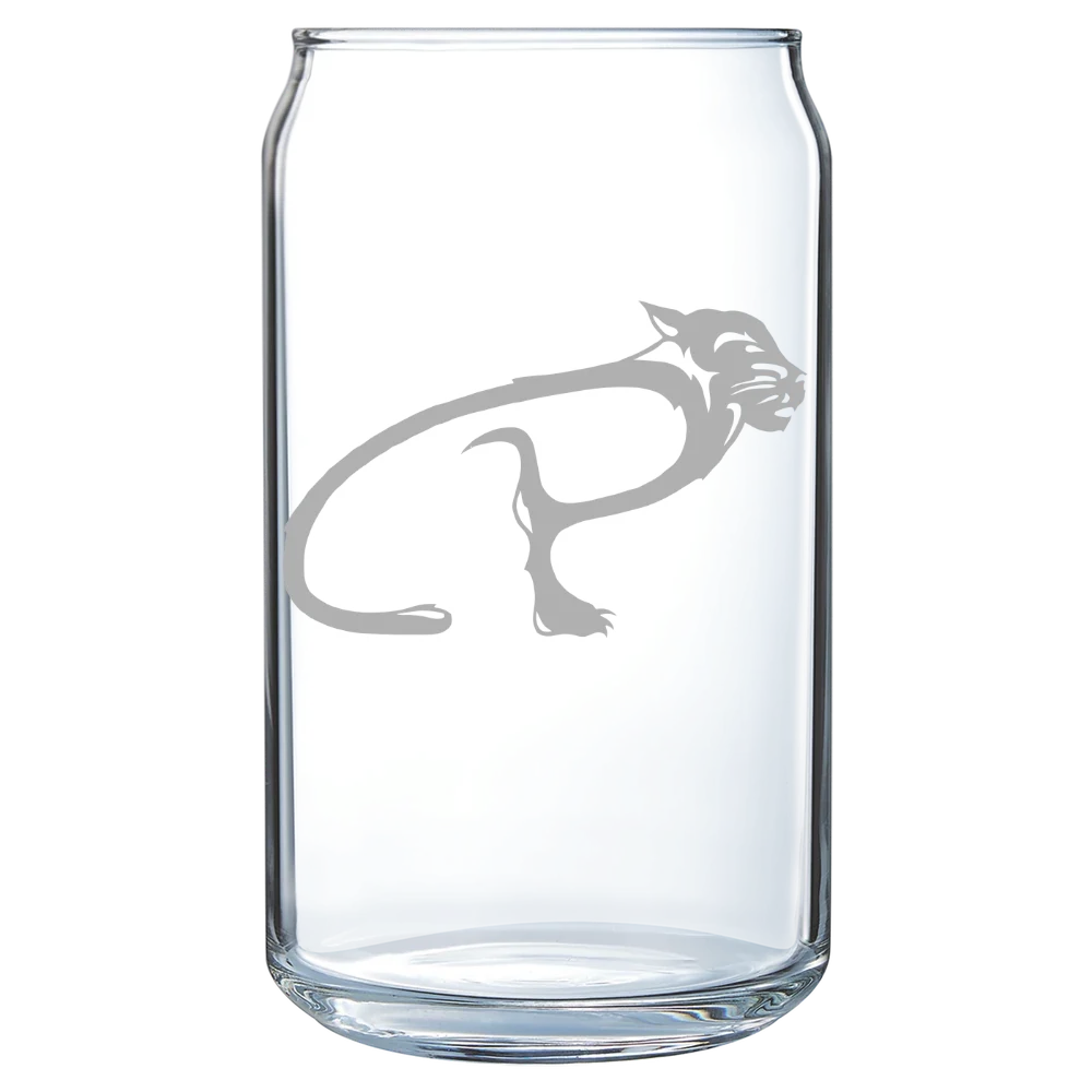 University of Pittsburgh, Bradford Polar Camel 16 oz. Can Glass