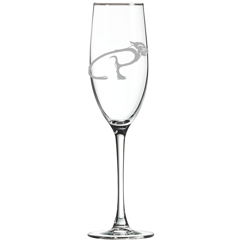 University of Pittsburgh, Bradford Polar Camel 8 oz. Champagne Flute