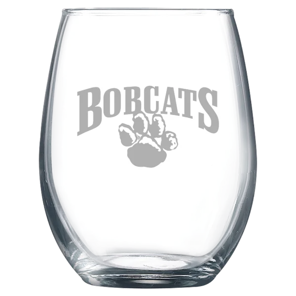 University of Pittsburgh, Greensburg Polar Camel 9 oz. Stemless Wine Glass