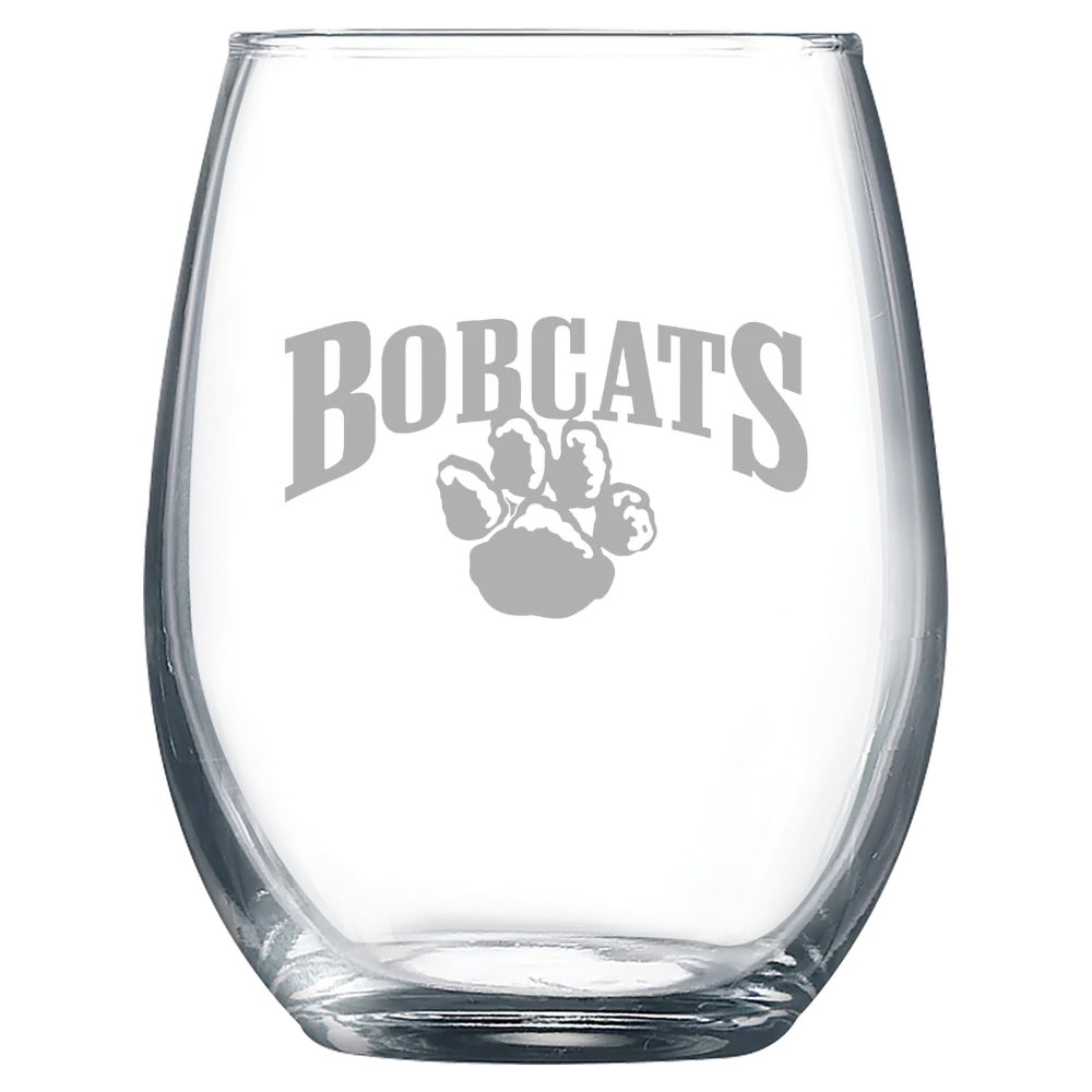 University of Pittsburgh, Greensburg Polar Camel 9 oz. Stemless Wine Glass