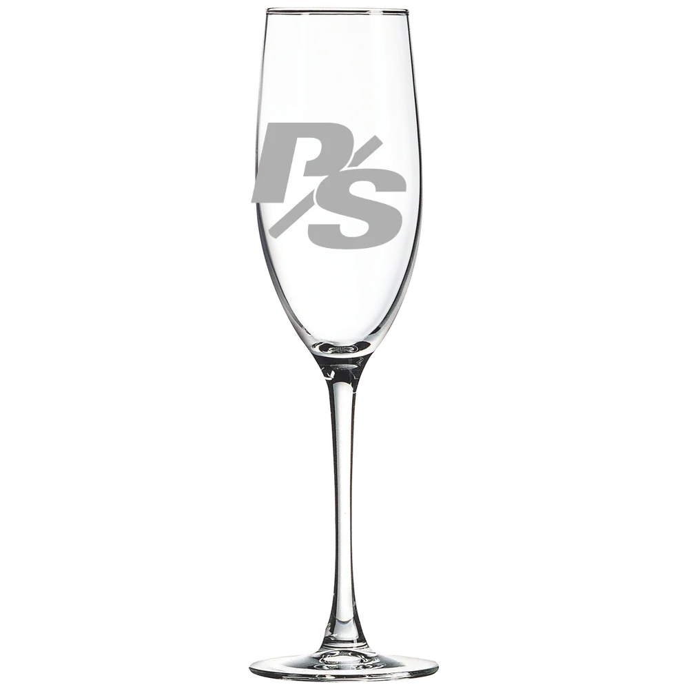 University of Puget Sound Polar Camel 8 oz. Champagne Flute