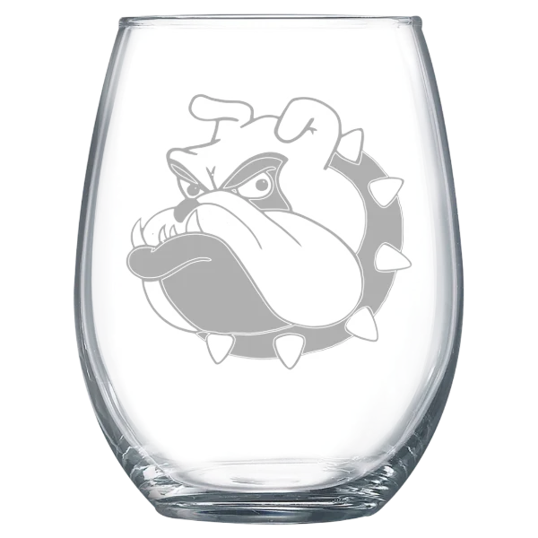 University of Redlands Polar Camel 15 oz. Stemless Wine Glass