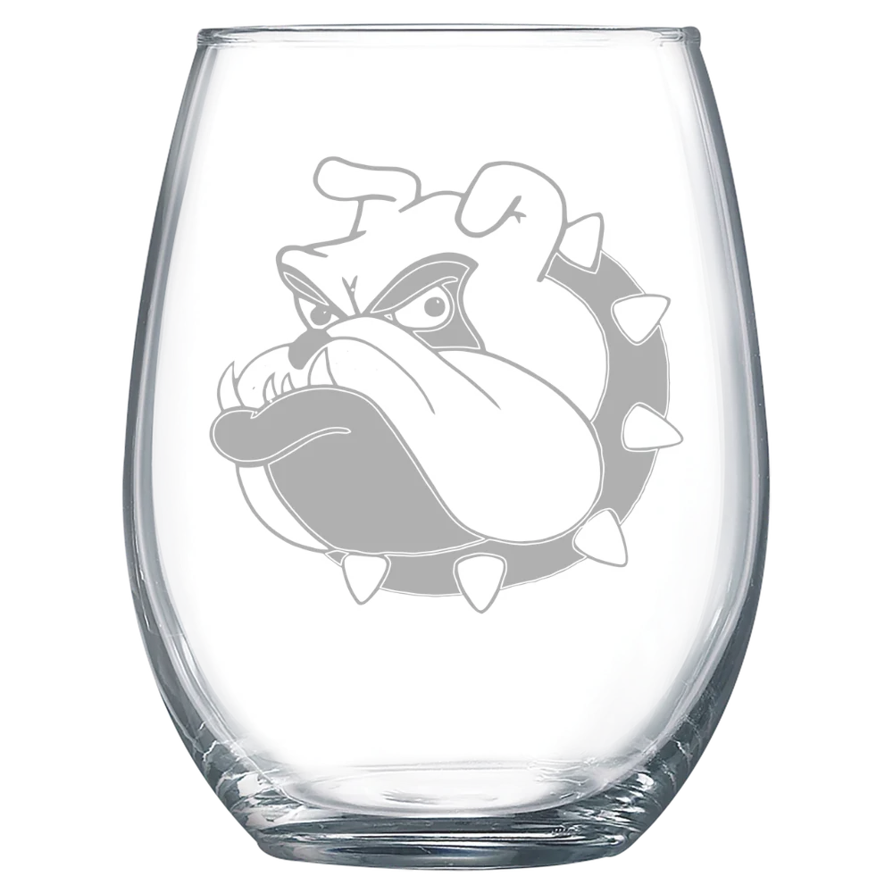University of Redlands Polar Camel 15 oz. Stemless Wine Glass