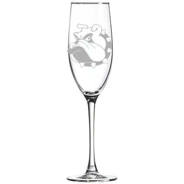 University of Redlands Polar Camel 8 oz. Champagne Flute