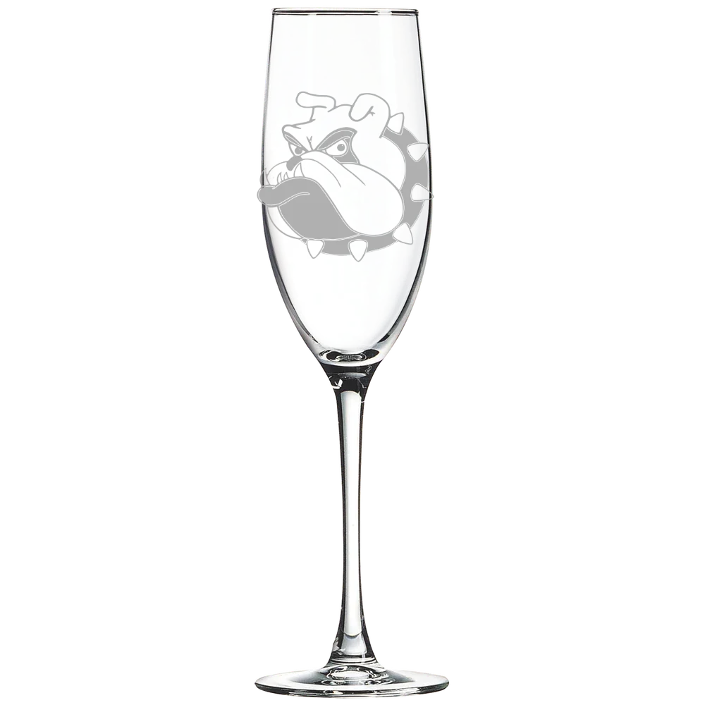 University of Redlands Polar Camel 8 oz. Champagne Flute