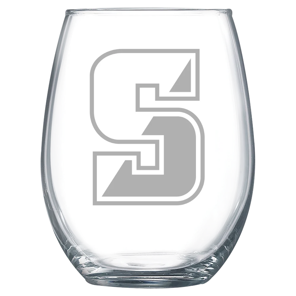 University of Scranton Polar Camel 15 oz. Stemless Wine Glass