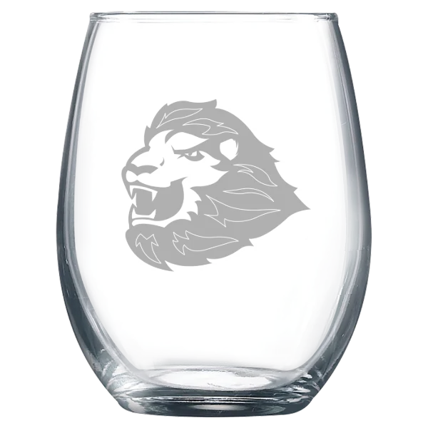 University of St. Thomas (Texas) Polar Camel 9 oz. Stemless Wine Glass