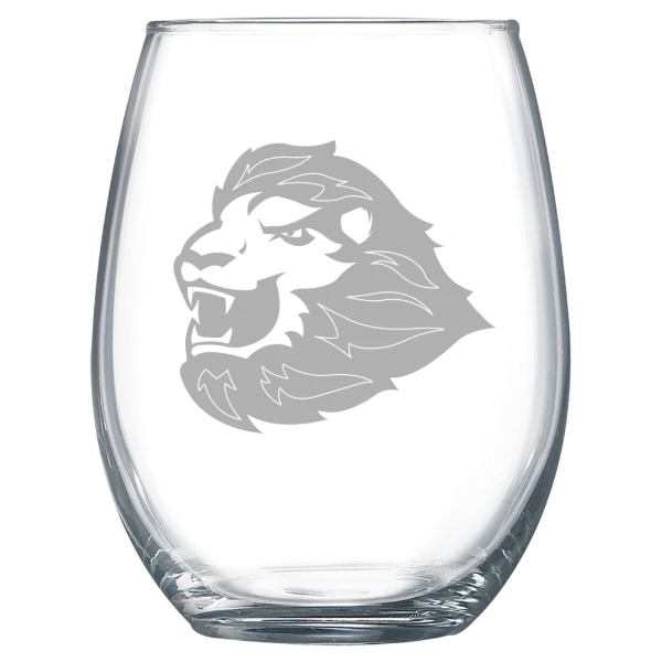 University of St. Thomas (Texas) Polar Camel 15 oz. Stemless Wine Glass