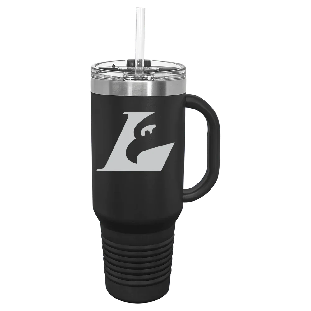 University of Wisconsin-La Crosse Polar Camel 40 oz. Travel Mug with Snap Lid & Straw