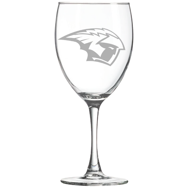 University of Wisconsin-Oshkosh Polar Camel 10 1/2 oz. Wine Glass