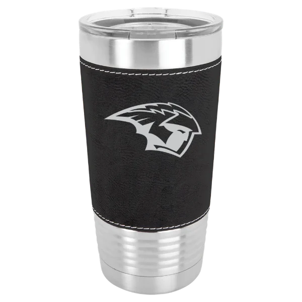 University of Wisconsin-Oshkosh Polar Camel 20 oz. Leatherette Grip Tumbler with Standard Lid