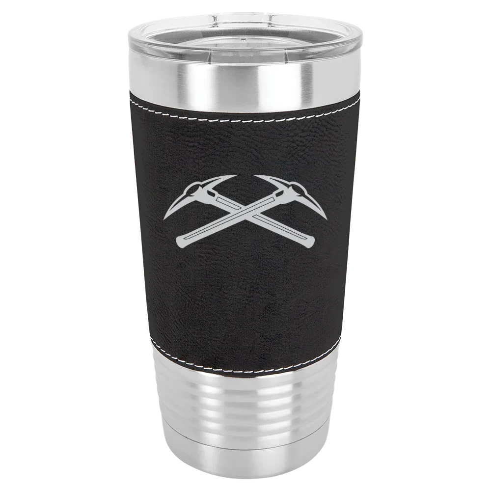 University of Wisconsin-Platteville Polar Camel 20 oz. Leatherette Grip Tumbler with Standard Lid