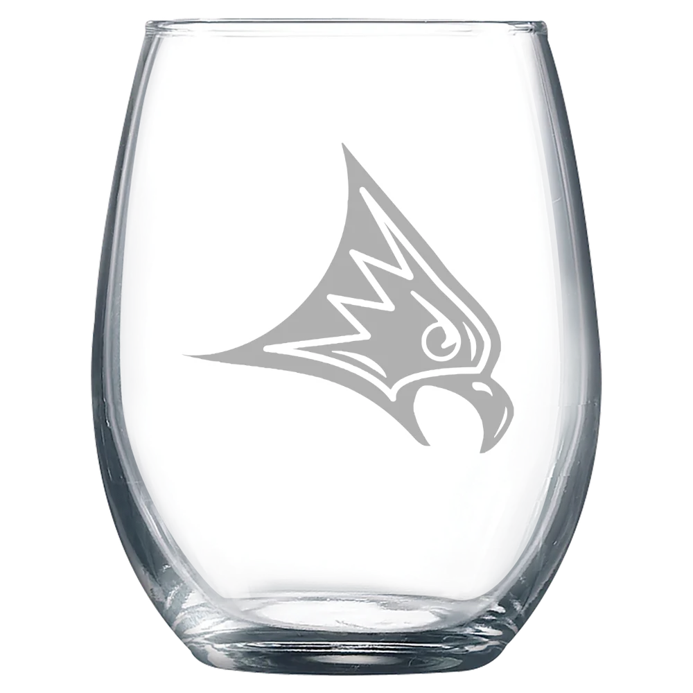 University of Wisconsin-River Falls Polar Camel 9 oz. Stemless Wine Glass