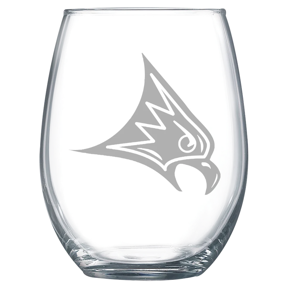 University of Wisconsin-River Falls Polar Camel 15 oz. Stemless Wine Glass