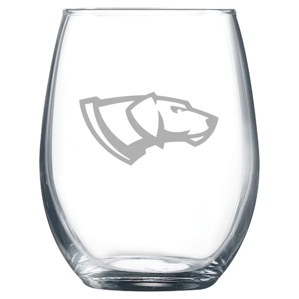 University of Wisconsin-Stevens Point Polar Camel 9 oz. Stemless Wine Glass