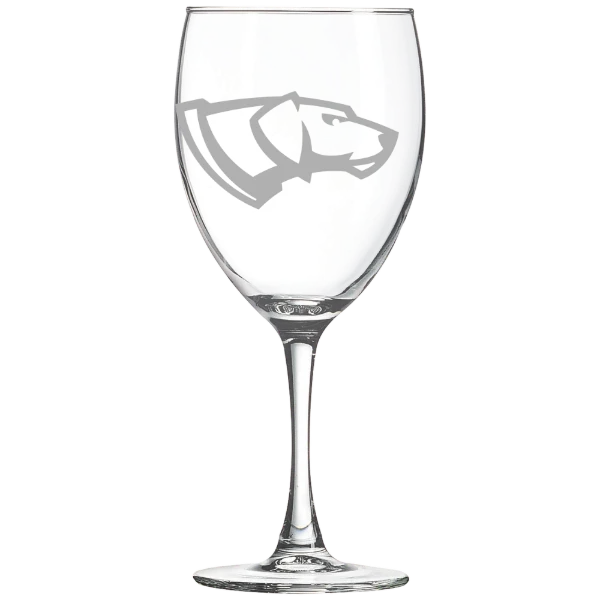 University of Wisconsin-Stevens Point Polar Camel 10 1/2 oz. Wine Glass