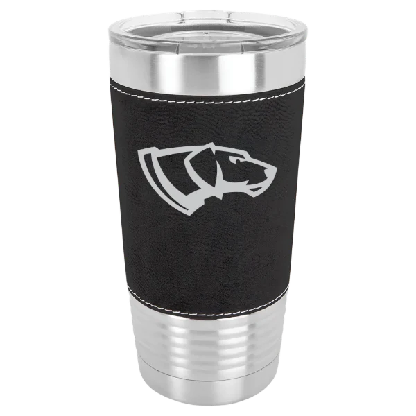 University of Wisconsin-Stevens Point Polar Camel 20 oz. Leatherette Grip Tumbler with Standard Lid