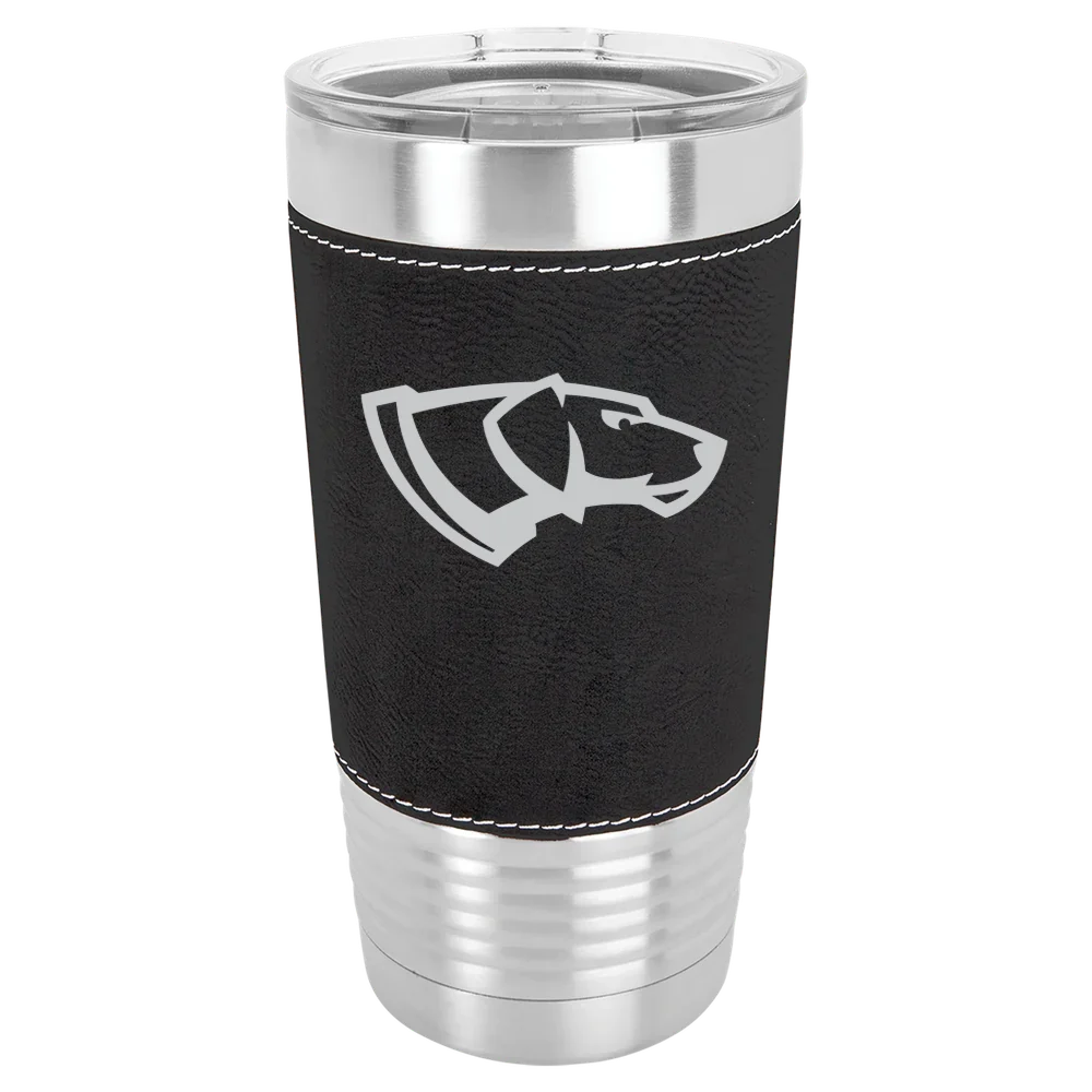 University of Wisconsin-Stevens Point Polar Camel 20 oz. Leatherette Grip Tumbler with Standard Lid