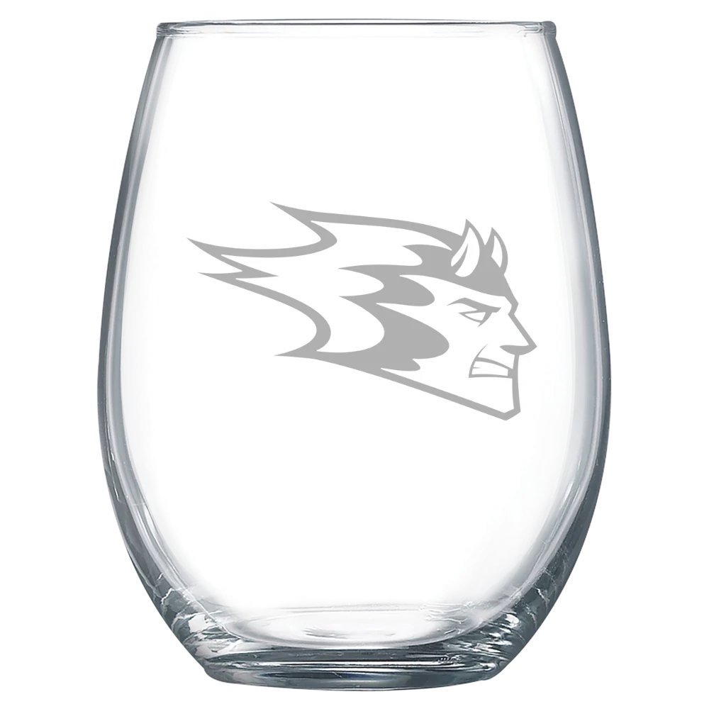 University of Wisconsin-Stout Polytechnic Polar Camel 15 oz. Stemless Wine Glass