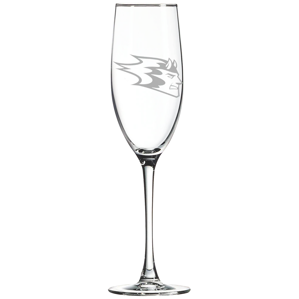 University of Wisconsin-Stout Polytechnic Polar Camel 8 oz. Champagne Flute