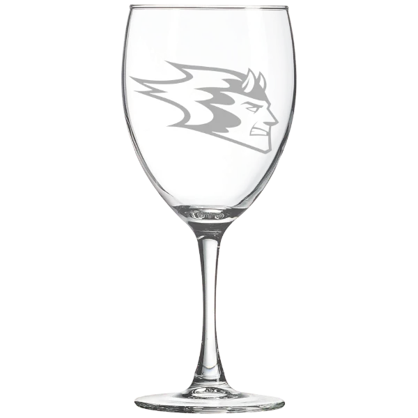 University of Wisconsin-Stout Polytechnic Polar Camel 10 1/2 oz. Wine Glass