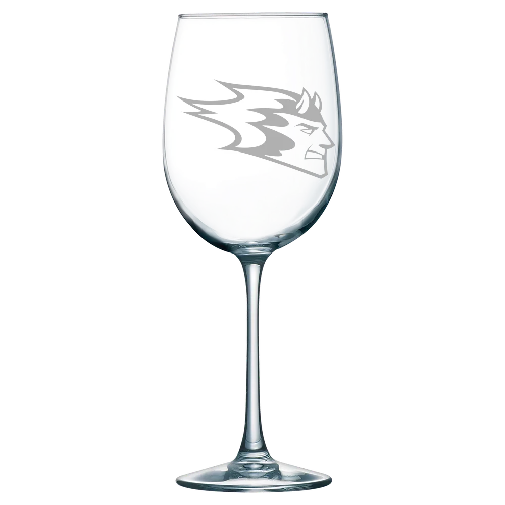 University of Wisconsin-Stout Polytechnic Polar Camel 19 oz. Wine Glass