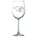 University of Wisconsin-Stout Polytechnic Polar Camel 19 oz. Wine Glass