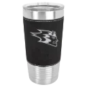 University of Wisconsin-Stout Polytechnic Polar Camel 20 oz. Leatherette Grip Tumbler with Standard Lid