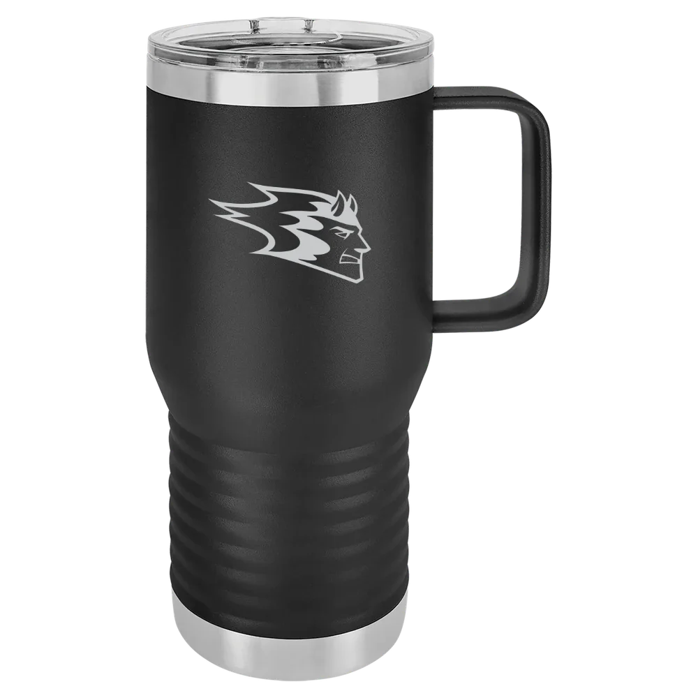 University of Wisconsin-Stout Polytechnic Polar Camel 20 oz. Travel Mug with Slider Lid