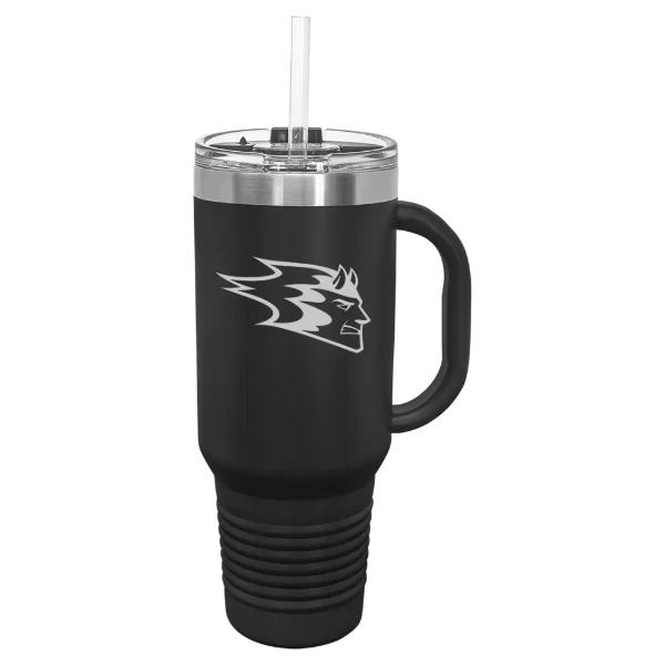 University of Wisconsin-Stout Polytechnic Polar Camel 40 oz. Travel Mug with Snap Lid & Straw