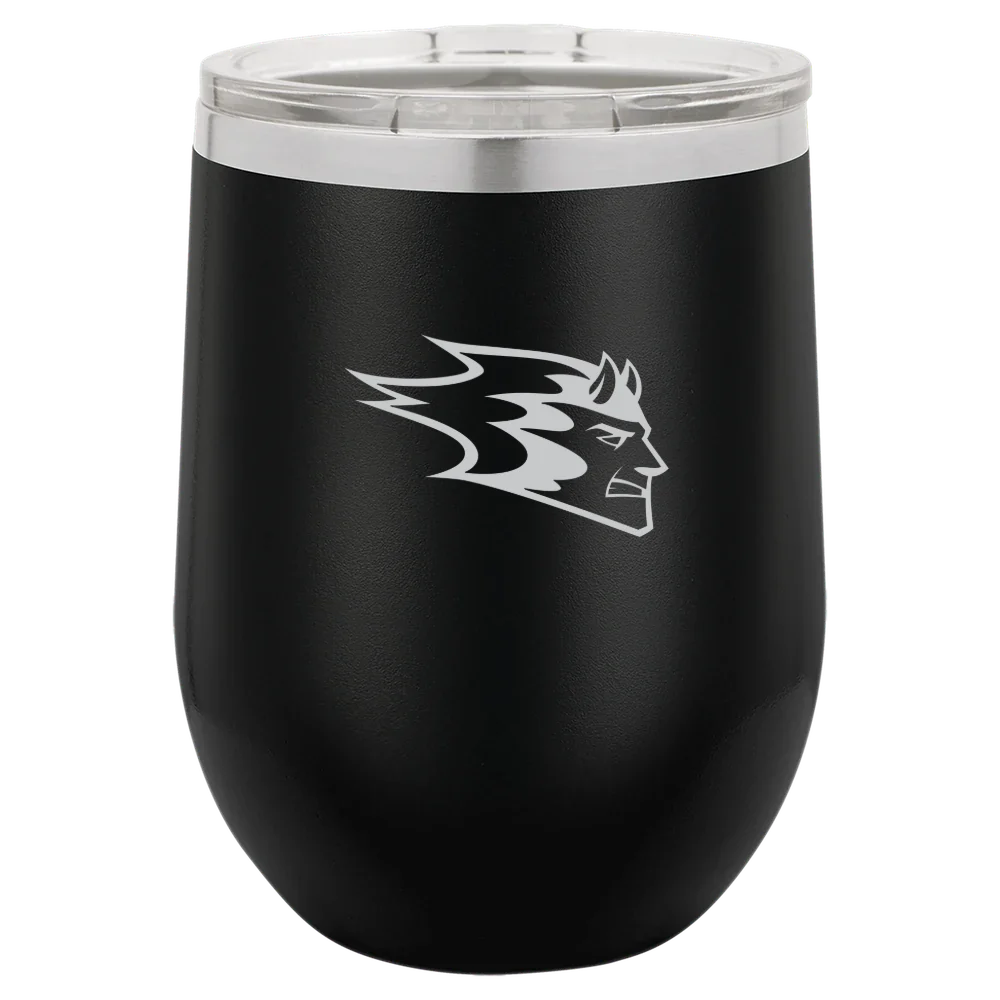 University of Wisconsin-Stout Polytechnic Polar Camel 12 oz. Stemless Wine Tumbler