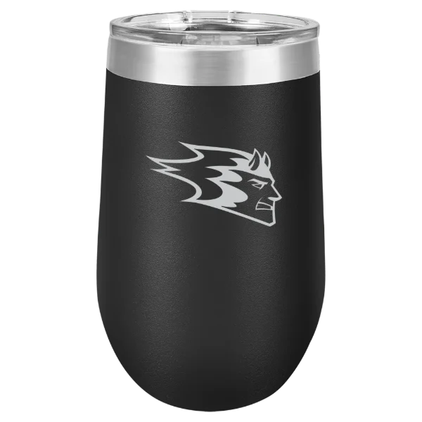 University of Wisconsin-Stout Polytechnic Polar Camel 16 oz. Stemless Wine Tumbler