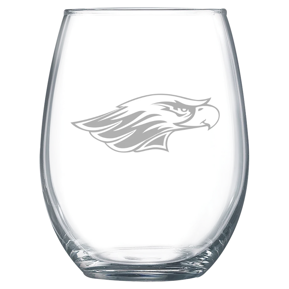 University of Wisconsin-Whitewater Polar Camel 15 oz. Stemless Wine Glass