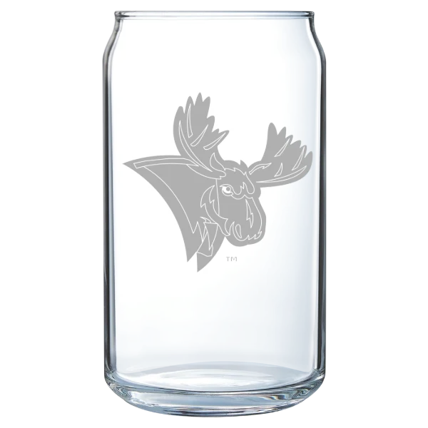 Utica University Polar Camel 16 oz. Can Glass
