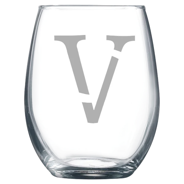 Vassar College Polar Camel 9 oz. Stemless Wine Glass
