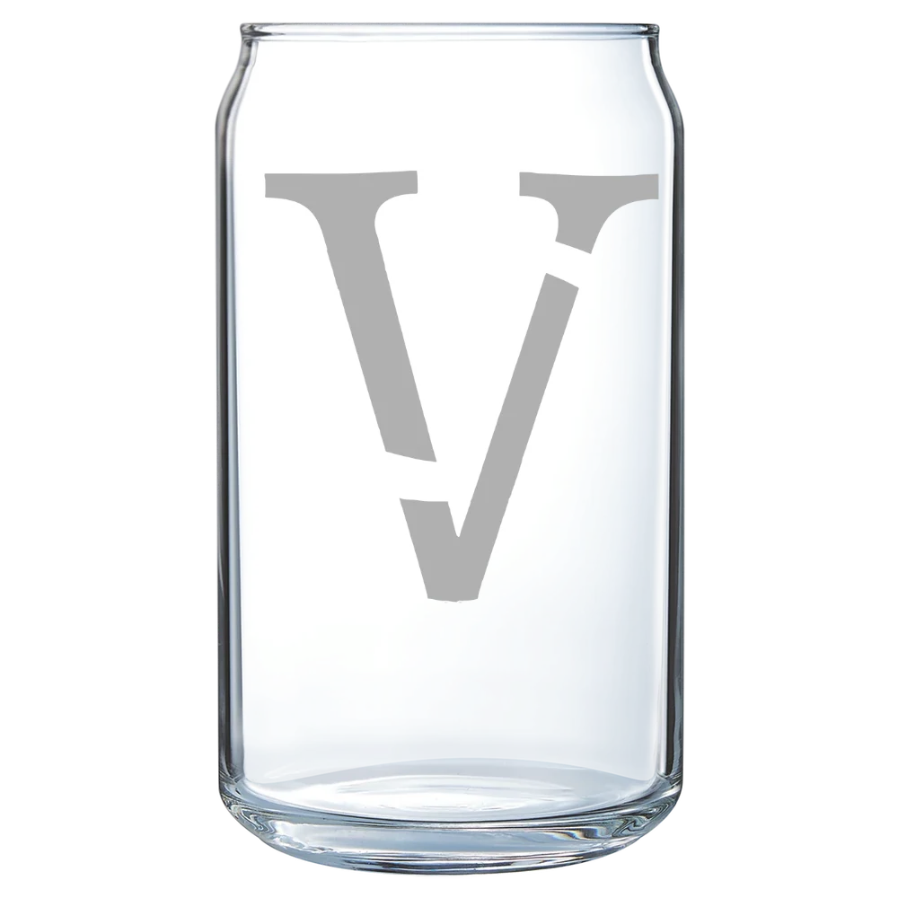 Vassar College Polar Camel 16 oz. Can Glass