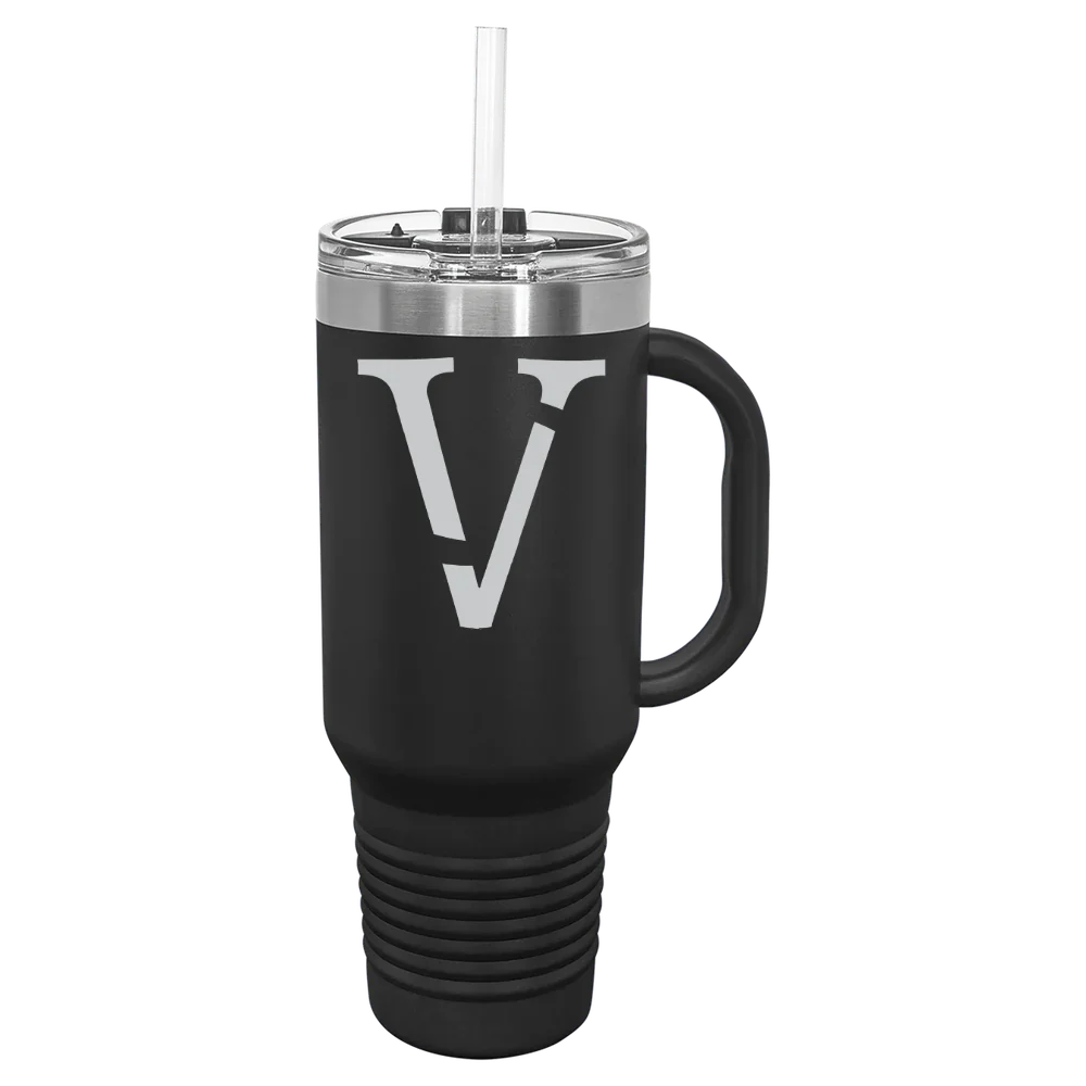 Vassar College Polar Camel 40 oz. Travel Mug with Snap Lid & Straw