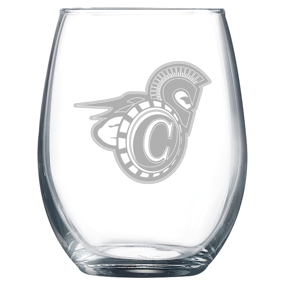 Vermont State University Castleton Polar Camel 9 oz. Stemless Wine Glass