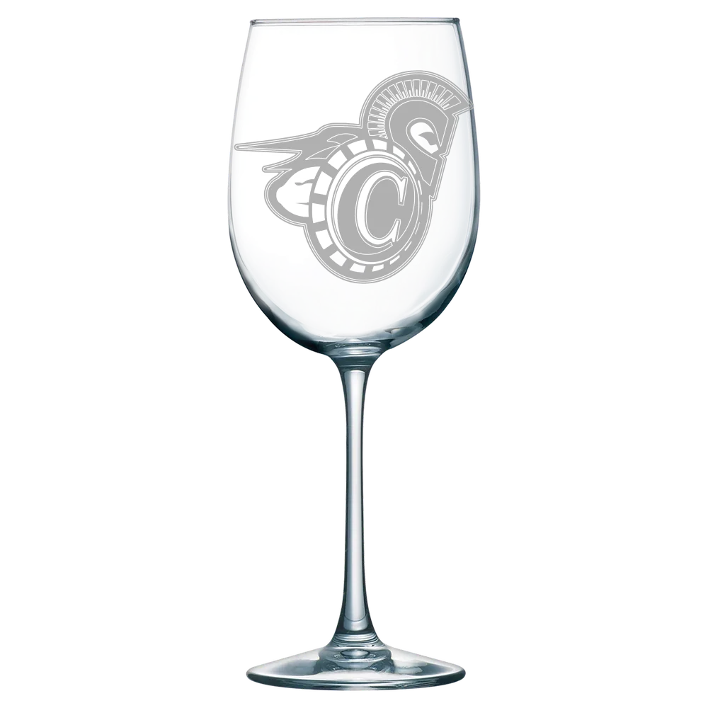 Vermont State University Castleton Polar Camel 19 oz. Wine Glass