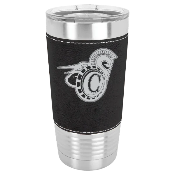 Vermont State University Castleton Polar Camel 20 oz. Leatherette Grip Tumbler with Standard Lid