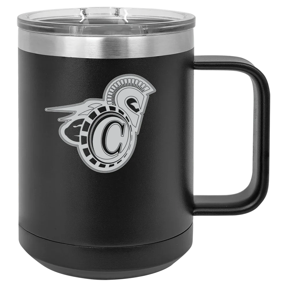 Vermont State University Castleton Polar Camel 15 oz. Mug with Slider Lid