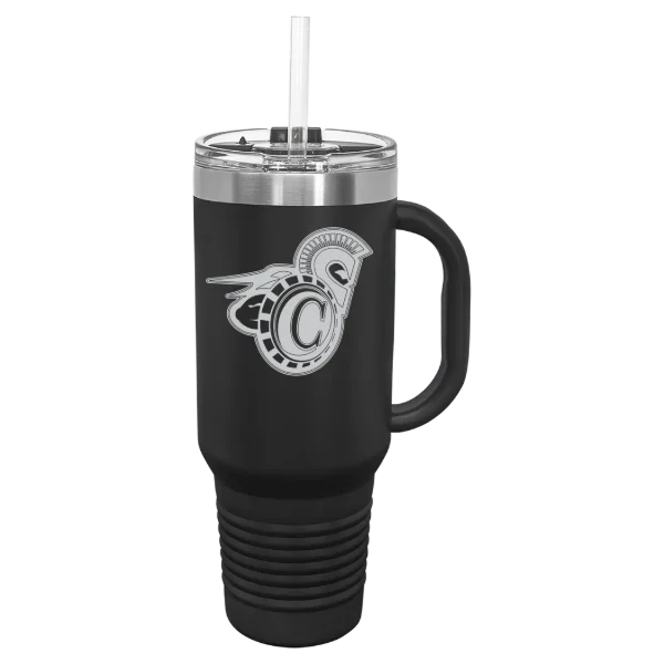 Vermont State University Castleton Polar Camel 40 oz. Travel Mug with Snap Lid & Straw