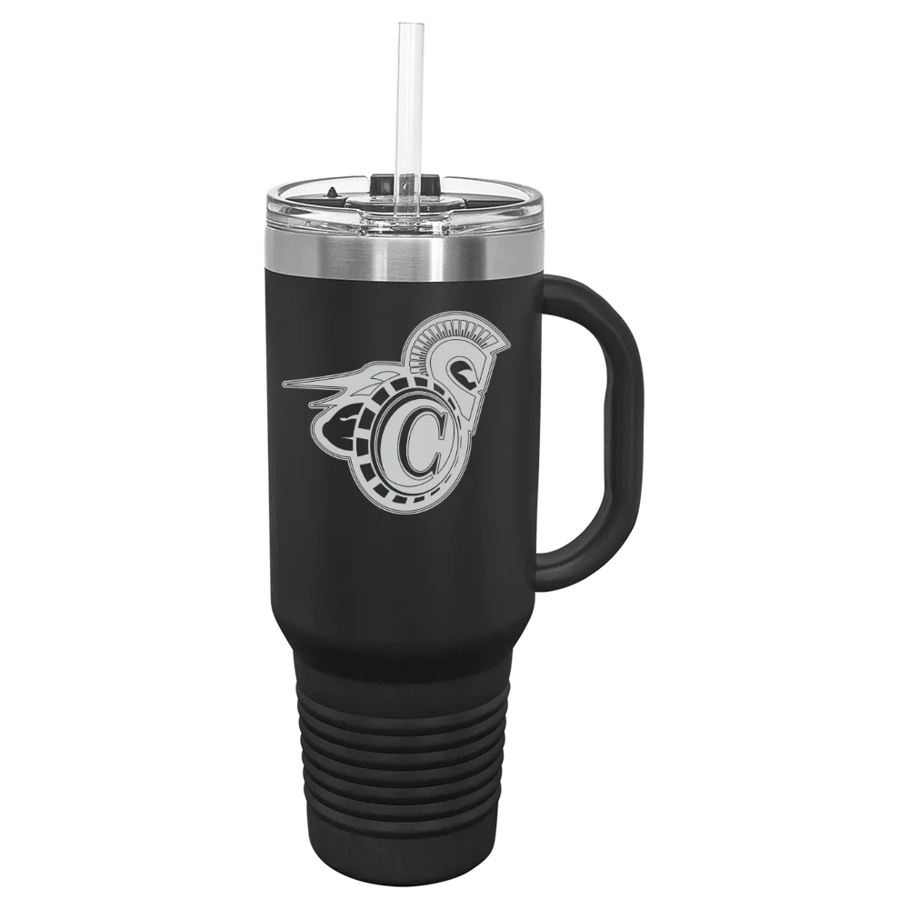 Vermont State University Castleton Polar Camel 40 oz. Travel Mug with Snap Lid & Straw
