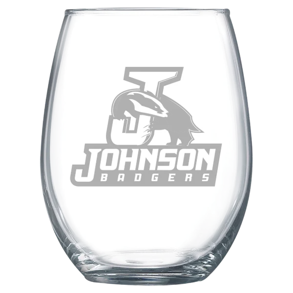 Vermont State University-Johnson Polar Camel 15 oz. Stemless Wine Glass