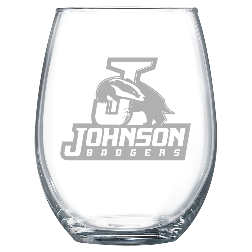 Vermont State University-Johnson Polar Camel 15 oz. Stemless Wine Glass