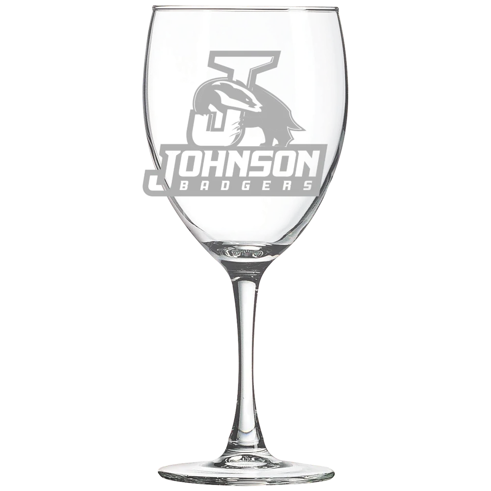 Vermont State University-Johnson Polar Camel 10 1/2 oz. Wine Glass