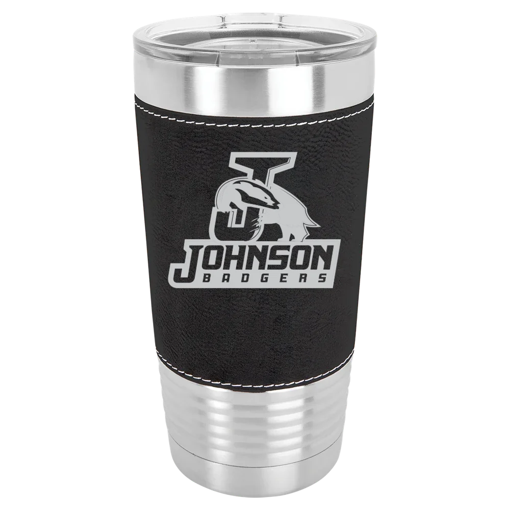 Vermont State University-Johnson Polar Camel 20 oz. Leatherette Grip Tumbler with Standard Lid