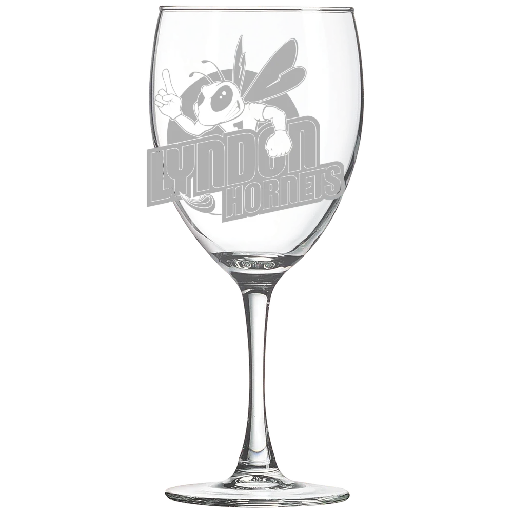 Vermont State University Lyndon Polar Camel 10 1/2 oz. Wine Glass