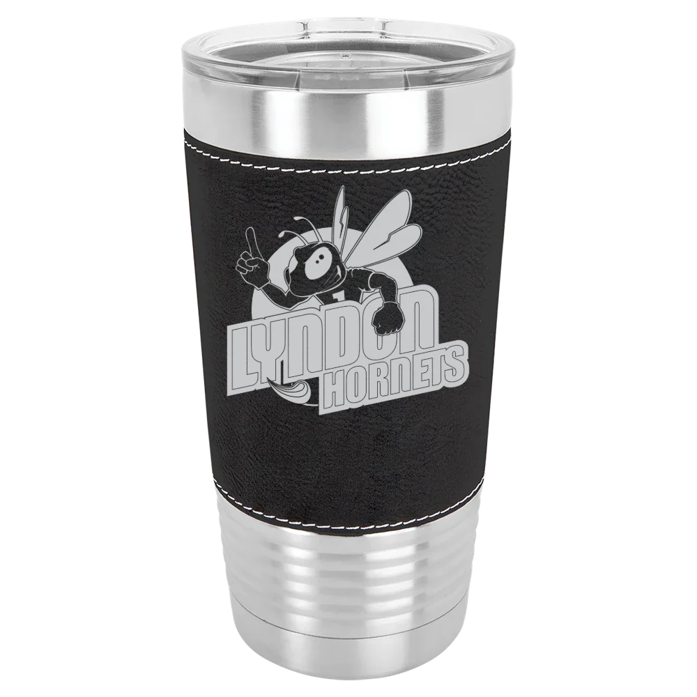 Vermont State University Lyndon Polar Camel 20 oz. Leatherette Grip Tumbler with Standard Lid